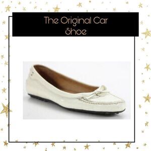 The Original Car Shoe Off-White Moccasins 36 6